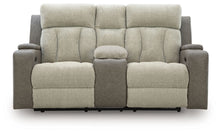 Load image into Gallery viewer, WhipLash - Power Reclining Loveseat With Console / Adj Headrest - Sisal
