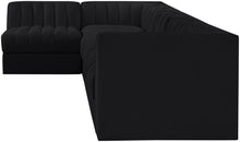 Load image into Gallery viewer, Rummi - Velvet Performance Fabric Upholstered 6 Piece Modular Sectional, L-Shaped (Right)
