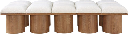 Pavilion - 10 Piece Modular Bench With Brown Base