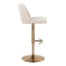 Load image into Gallery viewer, Toriano - Contemporary Adjustable Barstool With Swivel With Rounded T Footrest (Set of 2)
