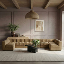 Load image into Gallery viewer, Rummi - Velvet Performance Fabric Upholstered 8 Piece Modular Sectional (With 2 Corner Chairs)
