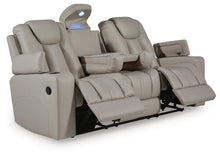 Load image into Gallery viewer, Elevate Edges - Reclining Sofa With Drop Down Table - Coin
