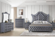 Load image into Gallery viewer, Crown Mark Furniture Voltare Mirror in Dark Grey
