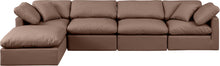 Load image into Gallery viewer, Indulge - Faux Leather 5 Piece Modular Sectional With Chaise
