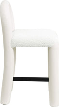 Load image into Gallery viewer, Amari - Vegan Leather and Boucle Fabric Stool
