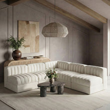 Load image into Gallery viewer, Rummi - Armless Velvet Performance Fabric Upholstered 5 Piece Modular Sectional
