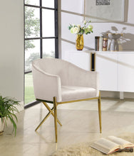Load image into Gallery viewer, Xavier - Dining Chair with Gold Legs
