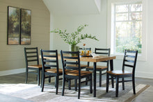 Load image into Gallery viewer, Blondon - Rectangular Drm Table Set (Set of 7) - Brown / Black
