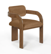 Load image into Gallery viewer, Cedra - Velvet Performance Fabric Upholstered Dining Chair (Set of 2) - Brown Frame
