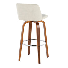Load image into Gallery viewer, Toriano - Contemporary, Fixed Height Barstool Swivel &amp; Round Footrest (Set of 2)
