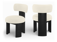 Load image into Gallery viewer, Atelier - Vegan Leather Upholstered Dining Chair (Set of 2) - Black Frame
