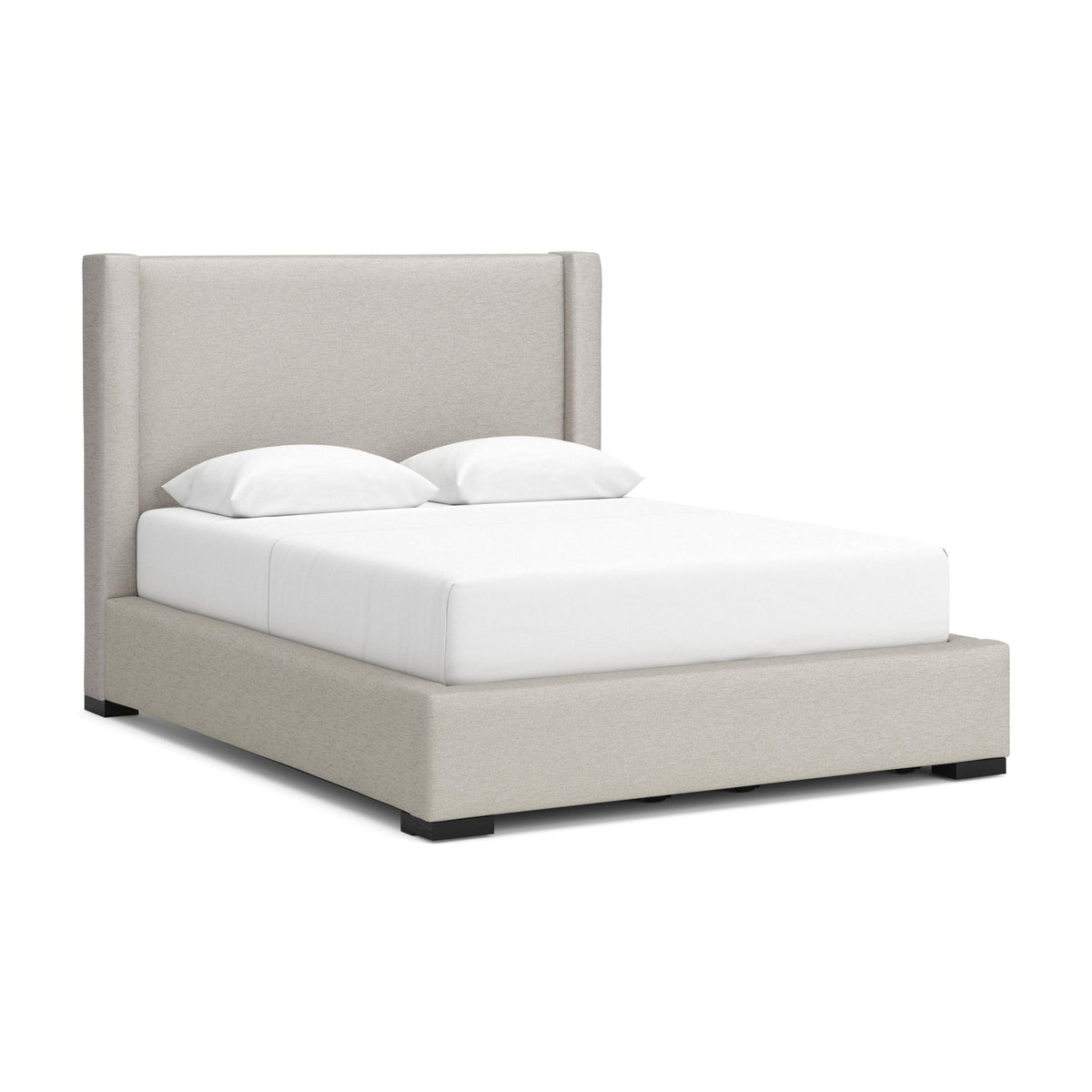 Brozmont - Queen Upholstered Storage Bed - Oatmeal - Ego Home Furniture