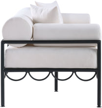Load image into Gallery viewer, Portofino - Resilient Water Repellent Fabric 69.75" Upholstered Outdoor Patio Loveseat
