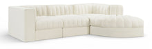 Load image into Gallery viewer, Rummi - Velvet Performance Fabric Upholstered 4 Piece Modular Sectional, With Reverse Corner Chair

