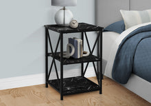 Load image into Gallery viewer, 3 Tier Accent Table, Side Marble Look Contemporary &amp; Modern
