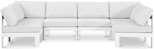 Load image into Gallery viewer, Nizuc - Outdoor Patio 6 Piece Modular Sectional With White Frame
