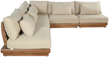 Load image into Gallery viewer, Mirella - 5 Piece Water Resistant Fabric Upholstered Outdoor Patio Modular Sectional

