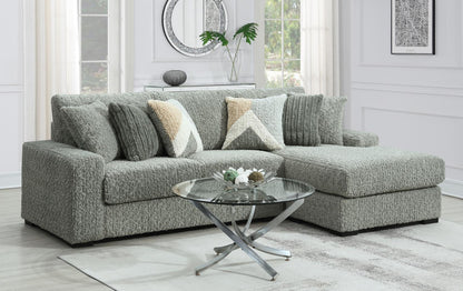 U282 - Corduroy Loveseat - Gray