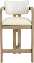Load image into Gallery viewer, Ravina - Upholstered Counter Stool With Stained Natural Base
