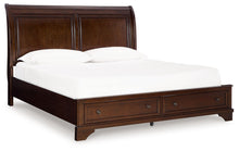 Load image into Gallery viewer, Trellington - King Sleigh Storage Bed - Brown
