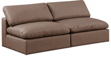 Load image into Gallery viewer, Comfy - Faux Leather Modular Armless Sofa 2 Seats
