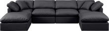 Load image into Gallery viewer, Indulge - Faux Leather 6 Piece Modular Double Chaise Sectional
