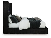 Load image into Gallery viewer, Tayleena - Upholstered Bed With Fireplace And Wireless Audio
