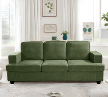Load image into Gallery viewer, Modern Sofa, Comfortable 3 Seater Couch With Deep Seating, Loose Back Cushions, Wide Arms
