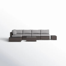 Load image into Gallery viewer, Wicker Sectional Seating Group With Cushions
