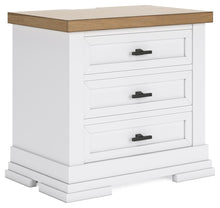 Load image into Gallery viewer, Ashbryn - Three Drawer Night Stand - White / Natural
