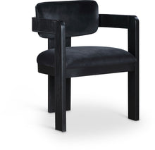 Load image into Gallery viewer, Sacha - Velvet Dining Chair With Black Base (Set of 2)
