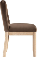 Load image into Gallery viewer, Conrad - Velvet Dining Chair With Natural Legs
