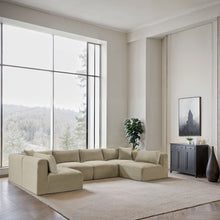 Load image into Gallery viewer, Shaggy - 6 Piece Modular U-Shaped Armless Sectional

