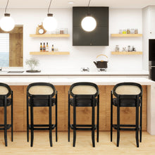 Load image into Gallery viewer, Americana - Mid-Century Modern Cane Back Counter Stool
