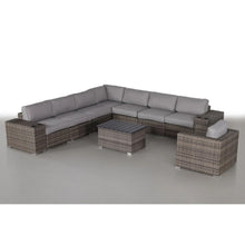 Load image into Gallery viewer, Modern Patio Rattan Sectional Set With Cushions
