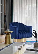 Load image into Gallery viewer, Farrah - Accent Chair with Gold Base
