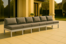 Load image into Gallery viewer, Nizuc - Outdoor Patio 6 Seat Armless Modular Sofa With White Frame
