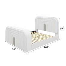 Load image into Gallery viewer, Shelyn - Bed With LED, TV Stand, Fireplace &amp; Bluetooth
