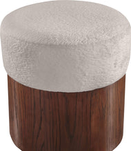 Load image into Gallery viewer, Nimes - Ottoman / Stool With Brown Base
