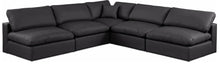 Load image into Gallery viewer, Comfy - 5 Piece Faux Leather Modular Corner Armless Sectional
