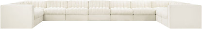 Rummi - Velvet Performance Fabric Upholstered 11 Piece Modular Sectional