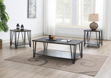 Load image into Gallery viewer, T114 - Coffee Table &amp; 2 End Tables - Dark Brown
