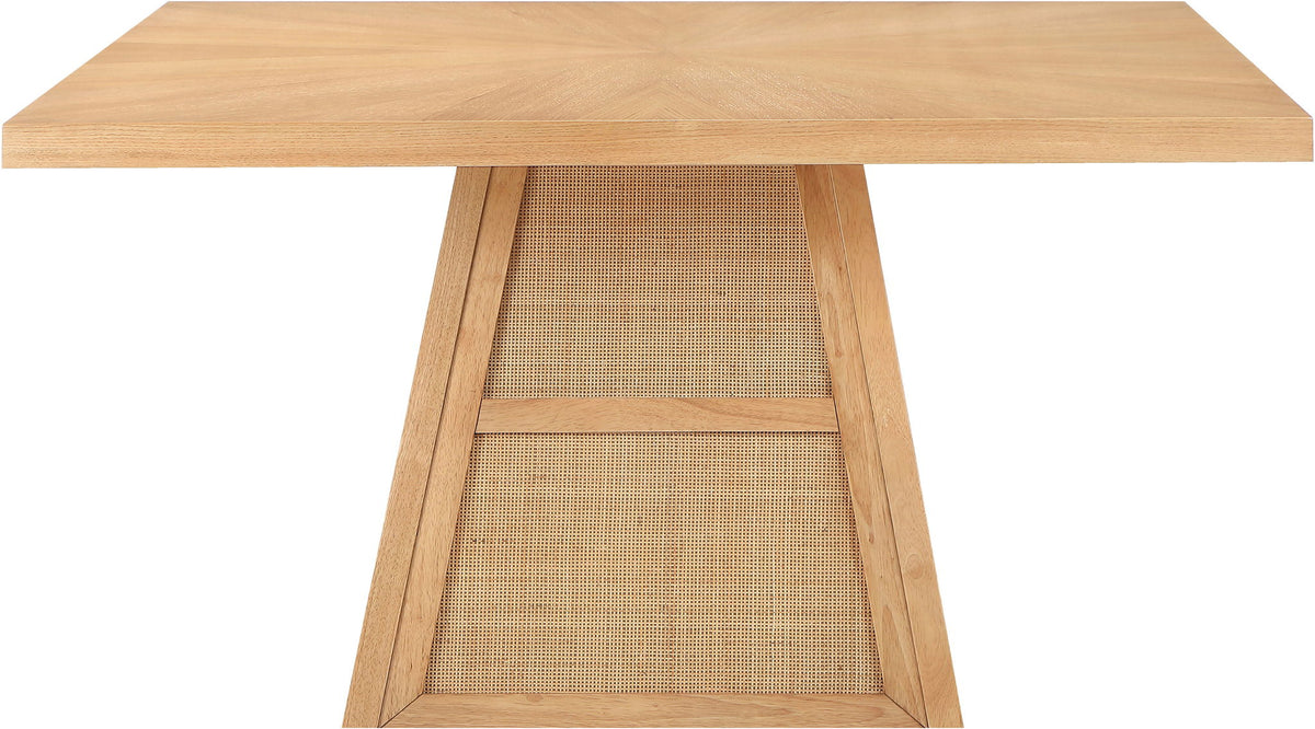 Fenwick - Cane Oak Veneer And Solid Wood Dining Table
