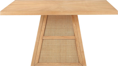 Fenwick - Cane Oak Veneer And Solid Wood Dining Table