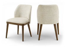 Load image into Gallery viewer, Valeo - Linen Textured Fabric Upholstered Dining Chair (Set of 2) - Painted Brown Base
