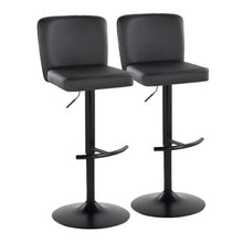 Load image into Gallery viewer, Henry - Contemporary Adjustable Barstool &amp; Swivel With Rounded T Footrest (Set of 2)
