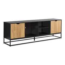 Load image into Gallery viewer, TV Stand, Storage Cabinet With Open And Closed Shelves, Console For Living Room - Black
