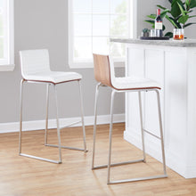 Load image into Gallery viewer, Mason Mara - Contemporary Fixed Height Barstool (Set of 2)
