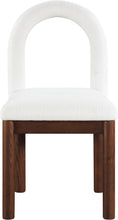 Load image into Gallery viewer, Conrad - Linen Dining Chair With Brown Legs
