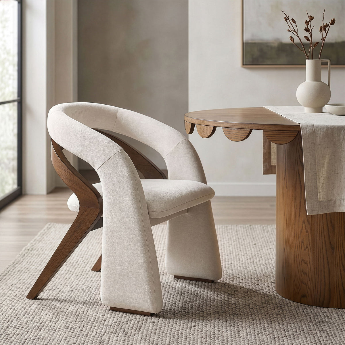 Riven - Fabric Upholstered Dining Chair